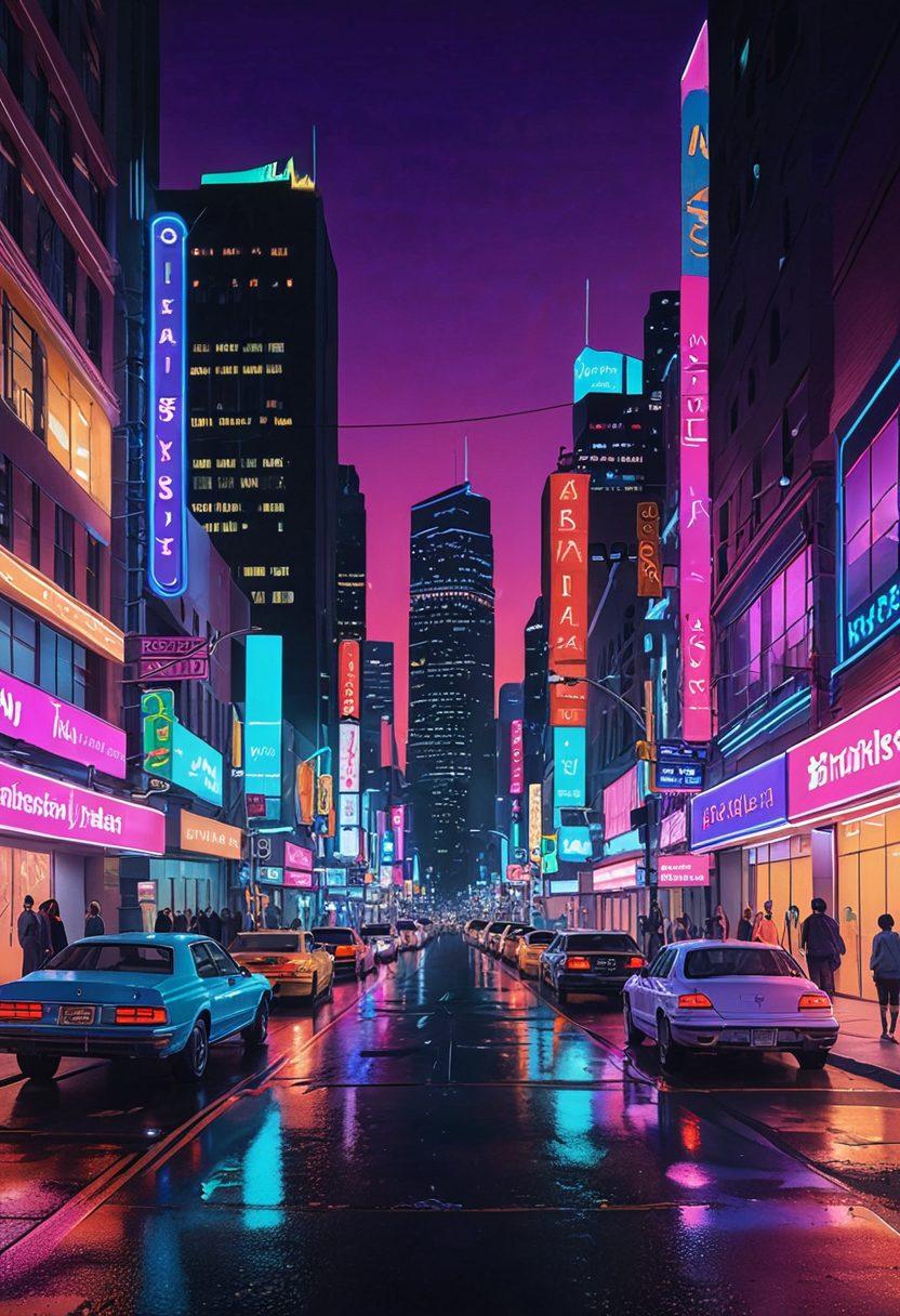 A visually striking scene depicting a vibrant cityscape split into two contrasting halves; one half showcasing softcore animated art style with pastel colors, soft lines, and playful characters, while the other half features explicit adult-themed animation with bold colors, intricate details, and edgy characters. The transition between the two styles should be seamless, depicting the journey from innocence to explicitness. A neon glow illuminates the scene, enhancing the contrast. super-realistic. vibrant colors. digital art.